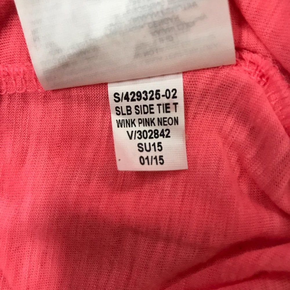Old Navy Neon Pink Side Tie Lightweight Top XXL - Picture 5 of 8